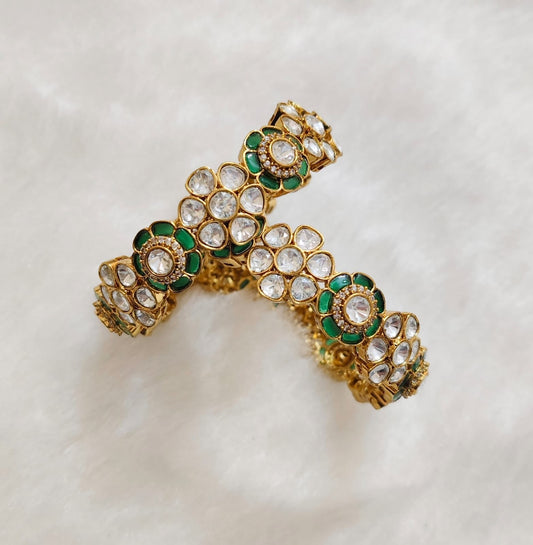 Meenakari Polki Bangle – Exquisite Traditional Craftsmanship by Mercy Jewels