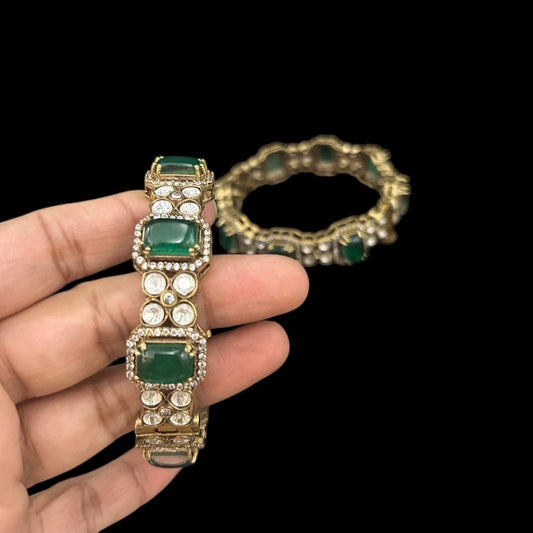 Doublet Polki kundan bangles