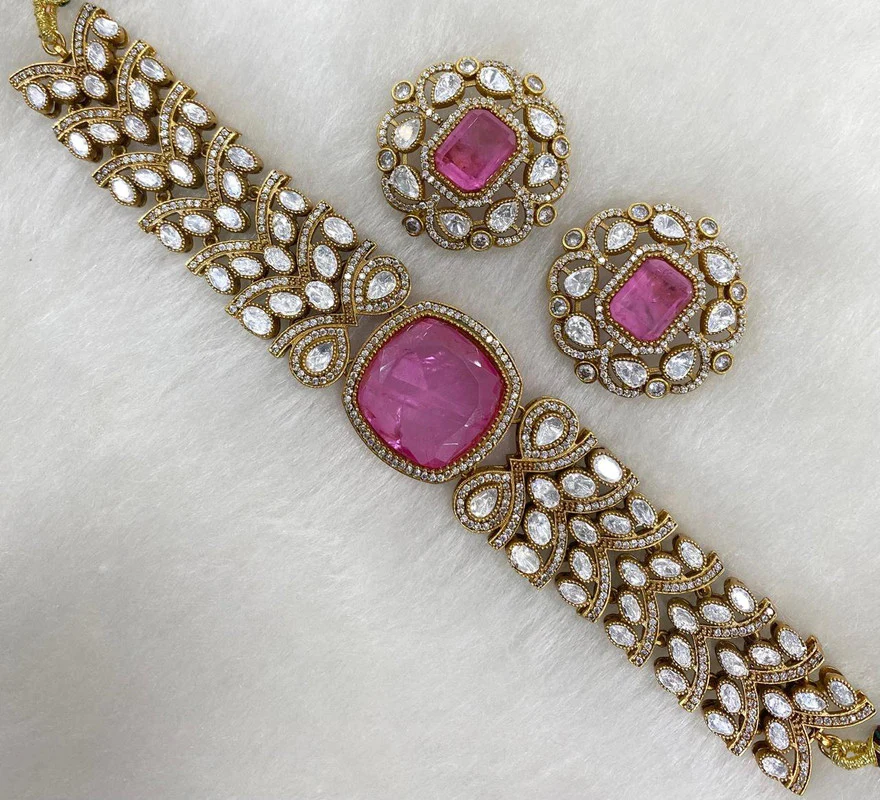 Bridal Choker in Doublet Stone – Elegant Wedding Jewelry by Mercy Jewels