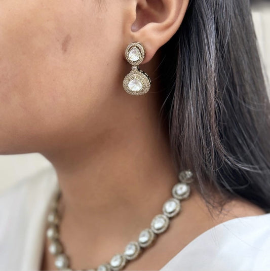 Long Polki Necklace – Elegant Traditional Design by Mercy Jewels