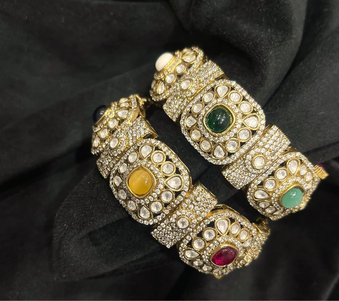 Polki Bangles – Elegant Traditional Jewelry by Mercy Jewels