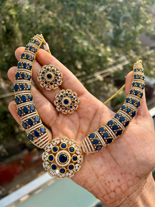 Traditional Polki Hasli Necklace Set for Brides | Mercy Jewel