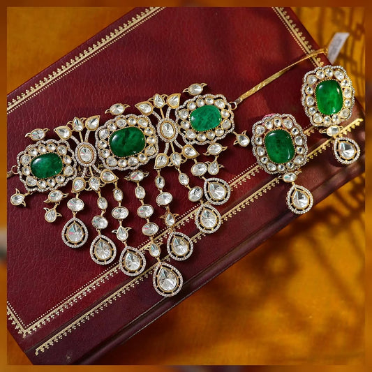 Moissanite Polki Choker - Mercy Jewels