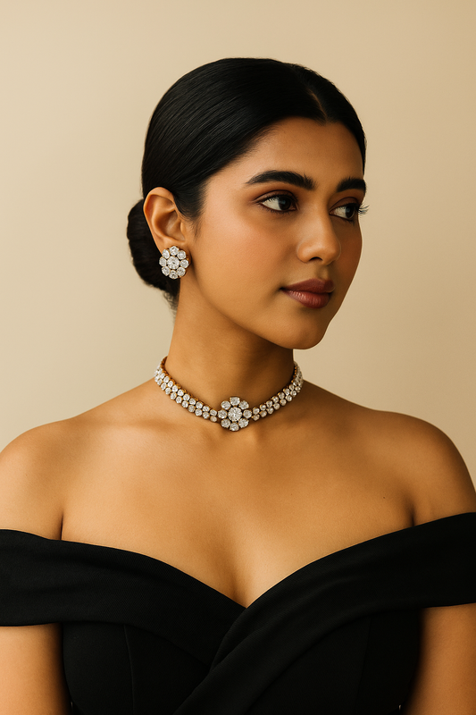 Moissonite Polki Carrot Polish chokker