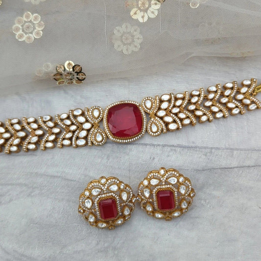 Bridal Choker in Doublet Stone – Elegant Wedding Jewelry by Mercy Jewels