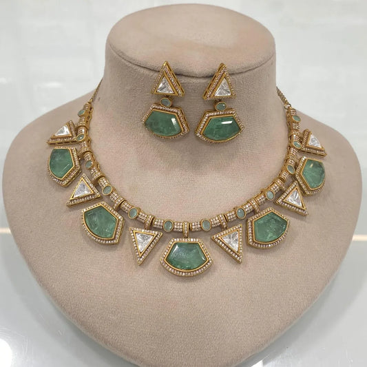 Kundan Stone & Silver Foil Jewelry Collection – Timeless Elegance by Mercy Jewels