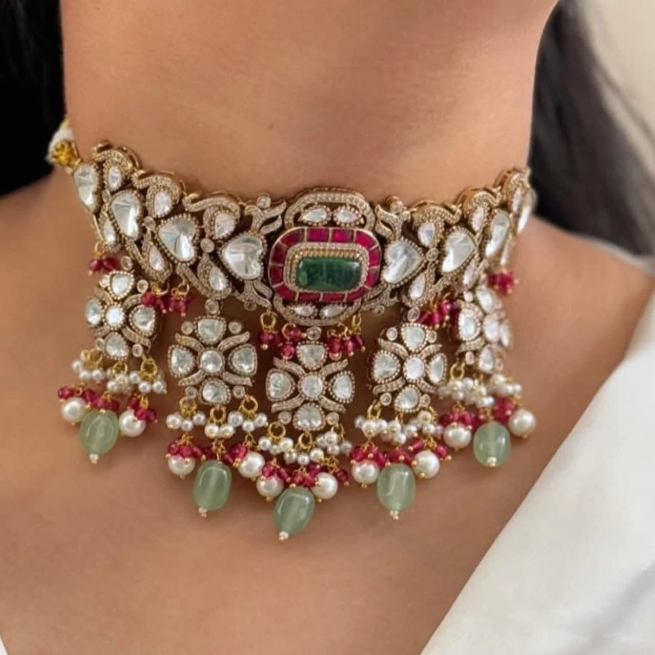 Krutika Polki Nacklace