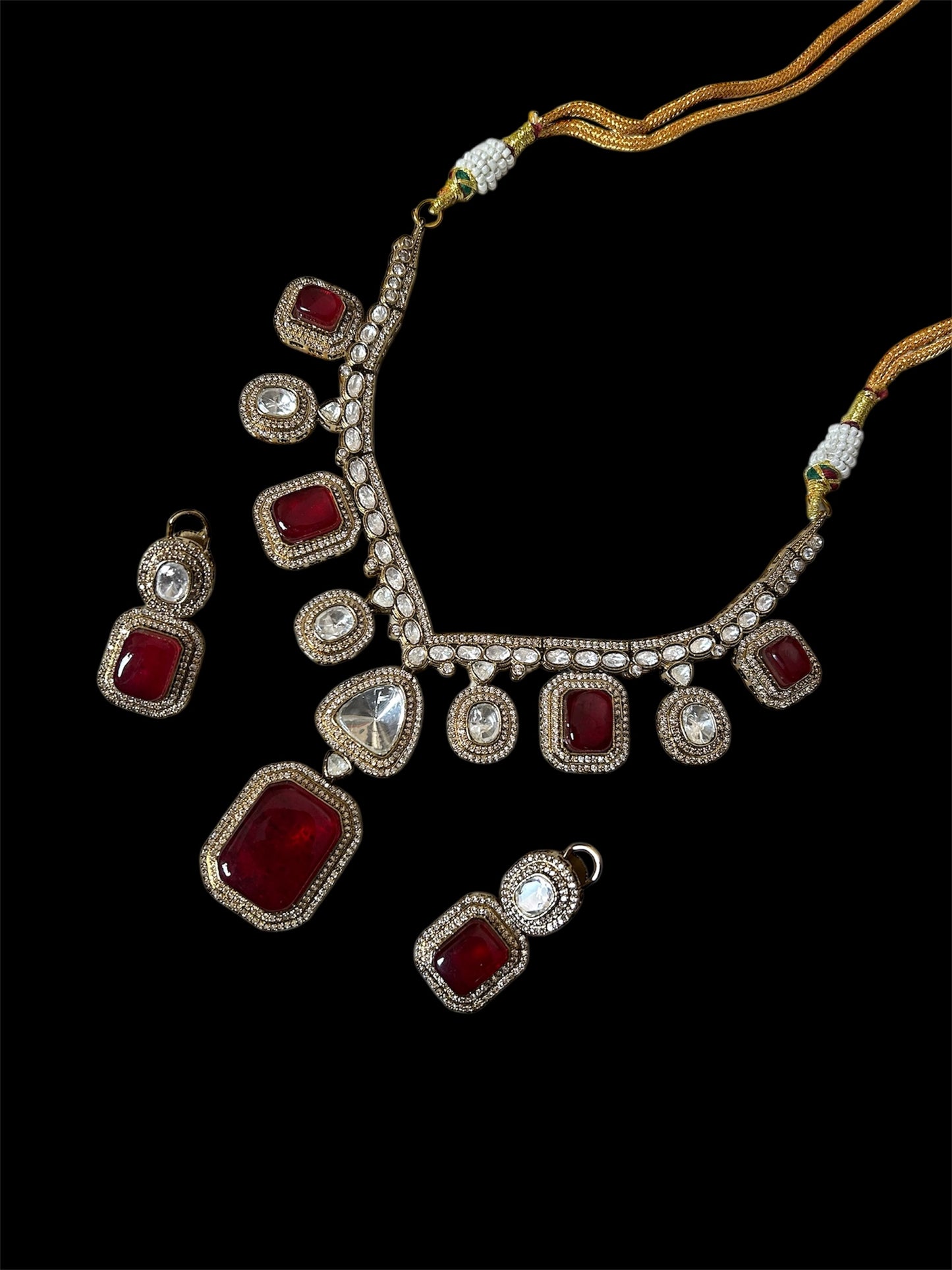 Doublet Polki Hasli Necklace: Jaipur's Finest Craftsmanship