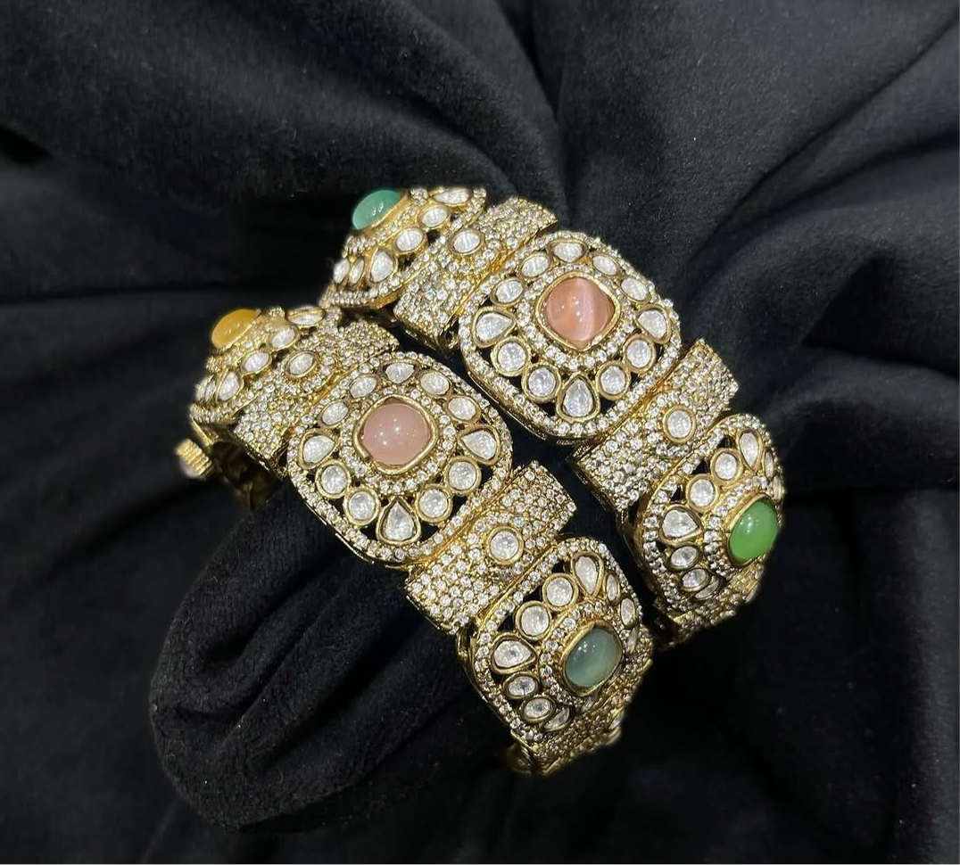 Polki Bangles – Elegant Traditional Jewelry by Mercy Jewels