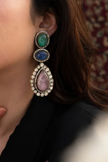 Doublet Big Size Earrings – Bold & Elegant Jewelry by Mercy Jewels