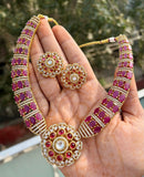 Traditional Polki Hasli Necklace Set for Brides | Mercy Jewel