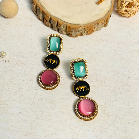 Sabyasachi Inspired Earrings in Brass – Elegant Designer Jewelry by Mercy Jewels