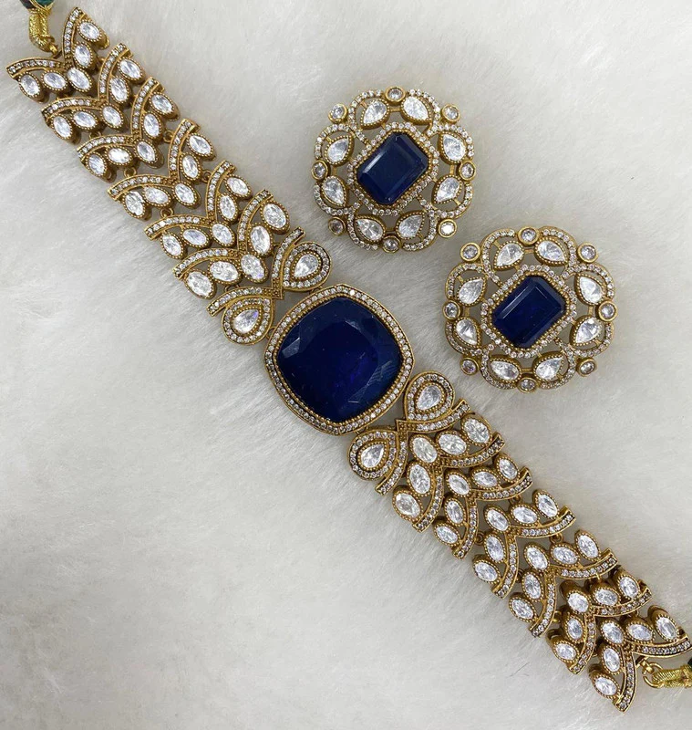 Bridal Choker in Doublet Stone – Elegant Wedding Jewelry by Mercy Jewels