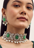 Doublet Moissanite Polki Premium Choker - Mercy Jewels