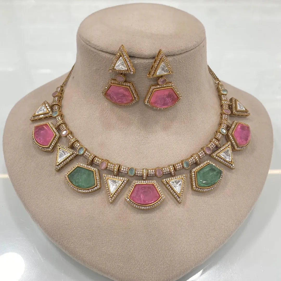 Kundan Stone & Silver Foil Jewelry Collection – Timeless Elegance by Mercy Jewels