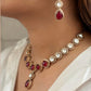 Doublet Polki Set with Earrings in Brass – Timeless Traditional Beauty by Mercy Jewels