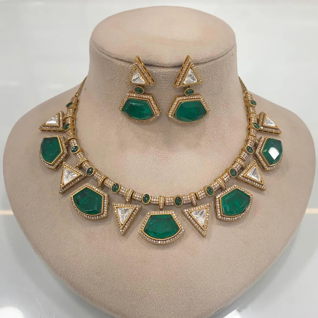 Kundan Stone & Silver Foil Jewelry Collection – Timeless Elegance by Mercy Jewels