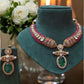 Luxury Ruby & Emerald Gold Necklace – Bridal Antique Kundan Choker