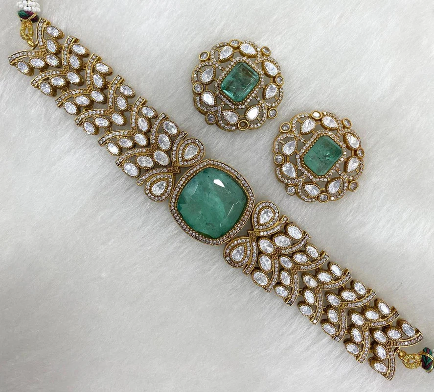 Bridal Choker in Doublet Stone – Elegant Wedding Jewelry by Mercy Jewels