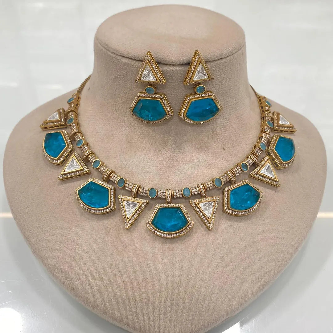 Kundan Stone & Silver Foil Jewelry Collection – Timeless Elegance by Mercy Jewels