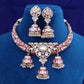 Meenakari Hasli Necklace & Jhumki Earrings – Artistic Traditional Jewelry by Mercy Jewels