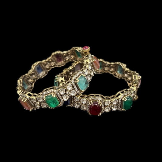 Doublet Polki kundan bangles