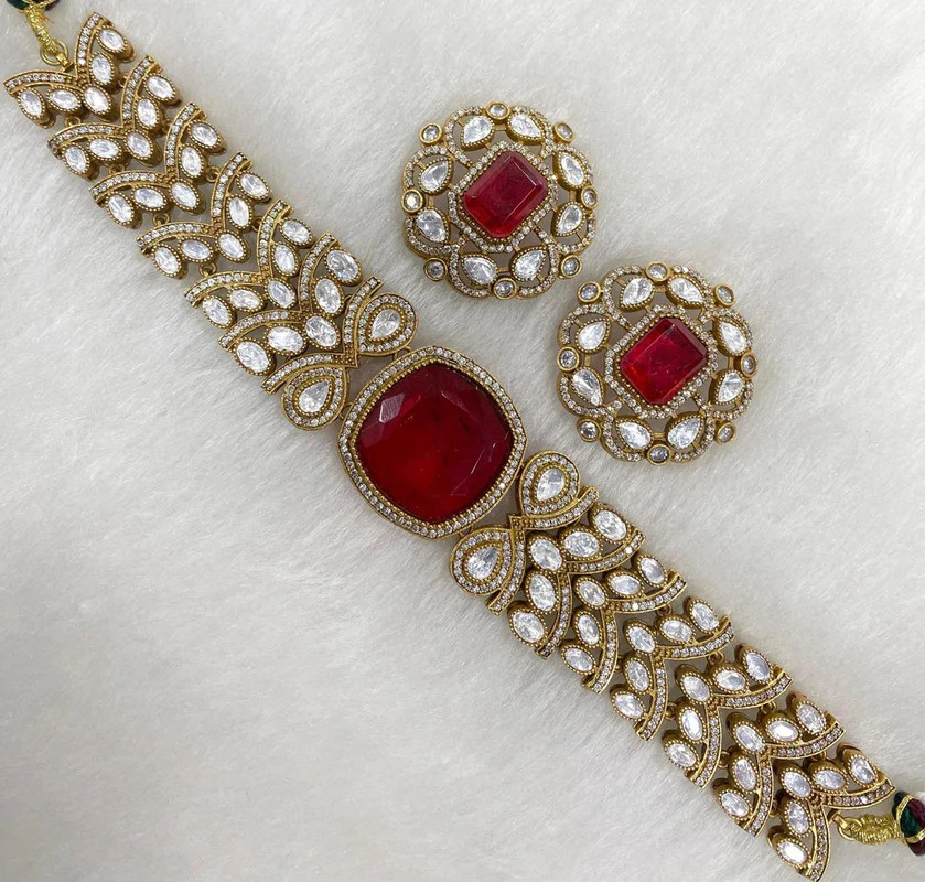 Bridal Choker in Doublet Stone – Elegant Wedding Jewelry by Mercy Jewels