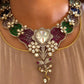 Polki Moissanite Hasli & Big Earrings – Grand Bridal Jewelry by Mercy Jewels