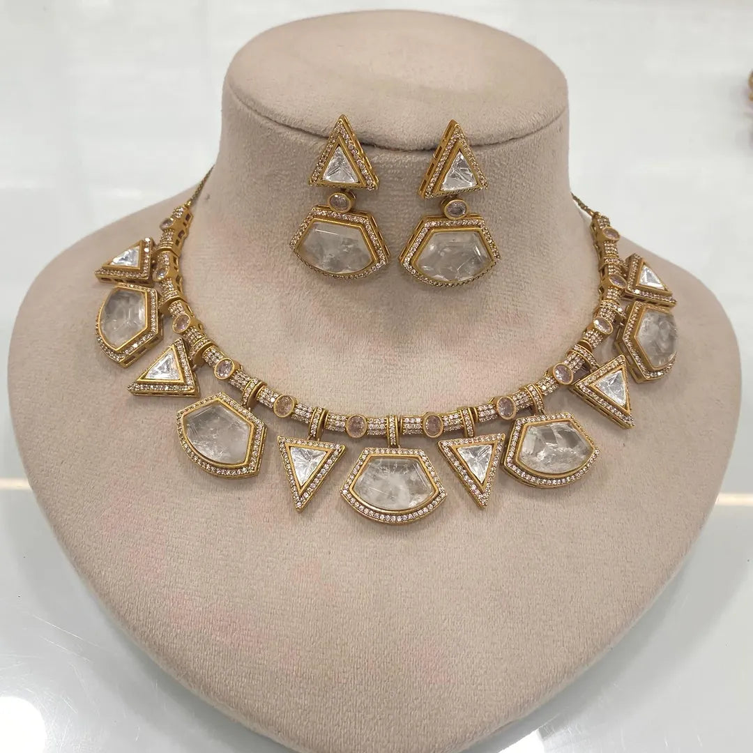 Kundan Stone & Silver Foil Jewelry Collection – Timeless Elegance by Mercy Jewels