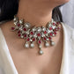Doublet Moissanite Polki Kundan Necklace Set – Luxe Bridal Jewelry by Mercy Jewels