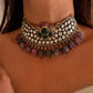 Moissanite Choker Necklace – Elegant Brass Design by Mercy Jewels