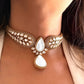 Polki Doublet Hasli Necklace & Earrings – Traditional Elegance by Mercy Jewels