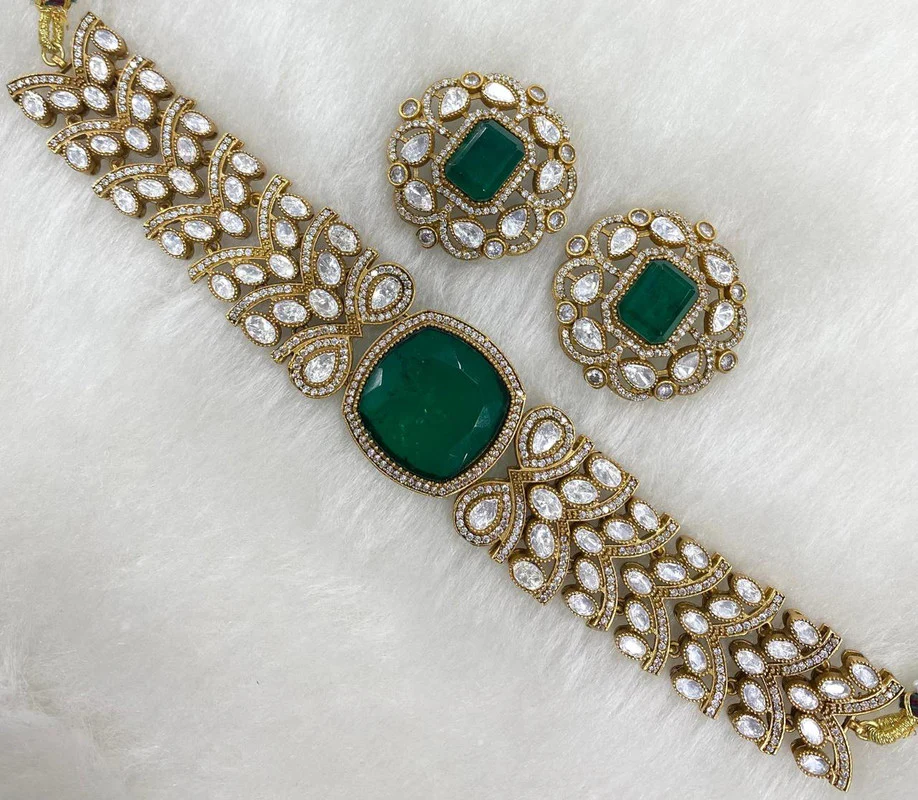 Bridal Choker in Doublet Stone – Elegant Wedding Jewelry by Mercy Jewels