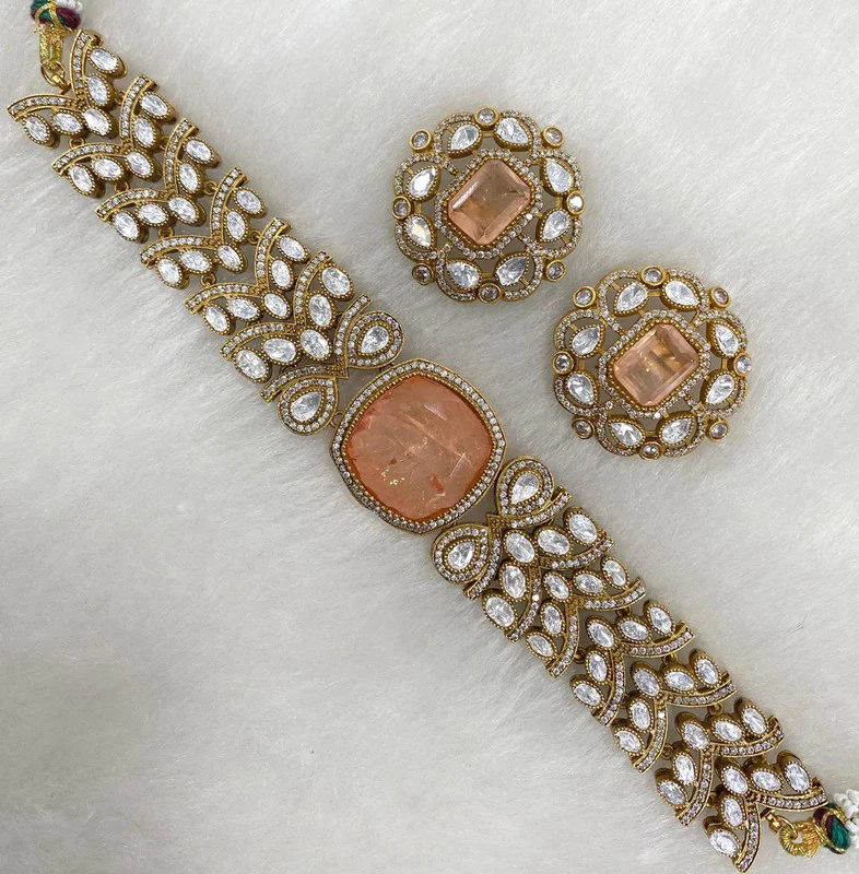 Bridal Choker in Doublet Stone – Elegant Wedding Jewelry by Mercy Jewels