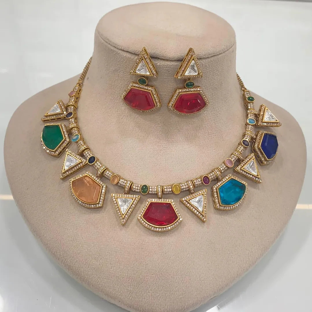 Kundan Stone & Silver Foil Jewelry Collection – Timeless Elegance by Mercy Jewels
