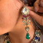 Polki Moissanite Hasli & Big Earrings – Grand Bridal Jewelry by Mercy Jewels