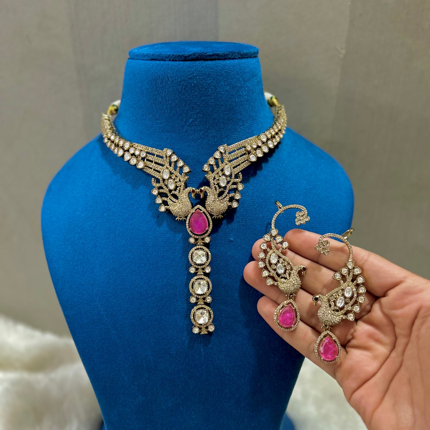 sabhayasachi inspired Peacock Hasli Nacklace