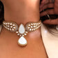 Polki Doublet Hasli Necklace & Earrings – Traditional Elegance by Mercy Jewels