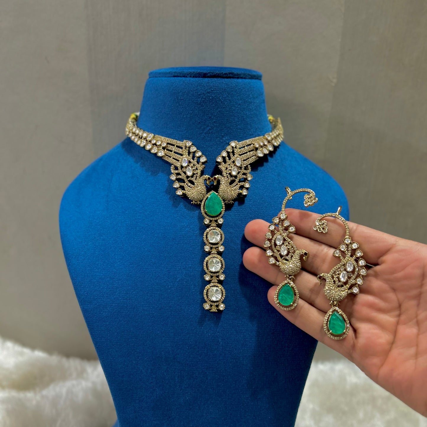 sabhayasachi inspired Peacock Hasli Nacklace