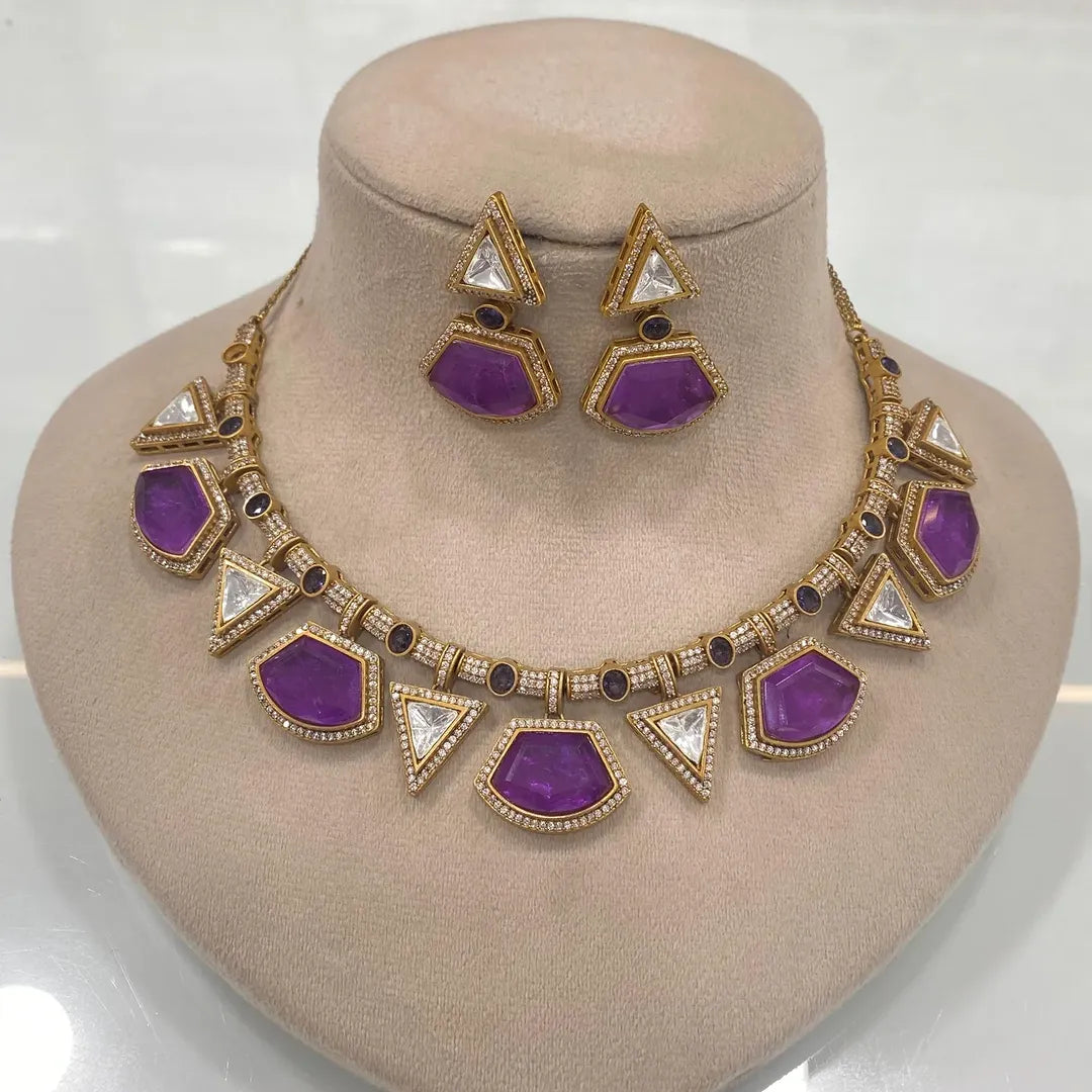 Kundan Stone & Silver Foil Jewelry Collection – Timeless Elegance by Mercy Jewels