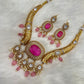 Doublet Stone Hasli Necklace & Earrings – Elegant Ethnic Jewelry by Mercy Jewels
