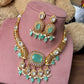 Doublet Stone Hasli Necklace & Earrings – Elegant Ethnic Jewelry by Mercy Jewels