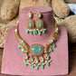 Doublet Stone Hasli Necklace & Earrings – Elegant Ethnic Jewelry by Mercy Jewels