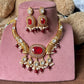 Doublet Stone Hasli Necklace & Earrings – Elegant Ethnic Jewelry by Mercy Jewels