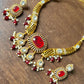 Doublet Stone Hasli Necklace & Earrings – Elegant Ethnic Jewelry by Mercy Jewels