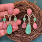 AD/Doublet Stone Metal Earrings - Mercy Jewels