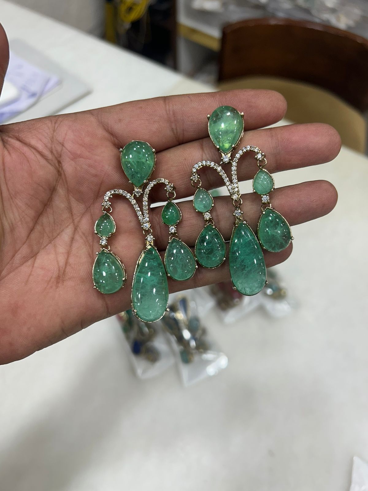AD/Doublet Stone Metal Earrings - Mercy Jewels