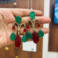 AD/Doublet Stone Metal Earrings - Mercy Jewels
