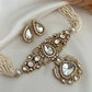 Premium Doublet Choker Necklace with White Beads