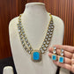 Double Layer Polki Necklace Set & Earrings – Elegant Ethnic Jewelry by Mercy Jewels